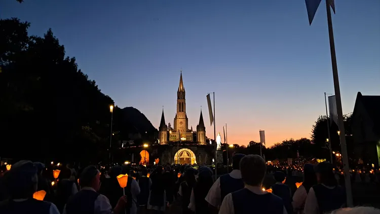 Lourdes couché de soleil