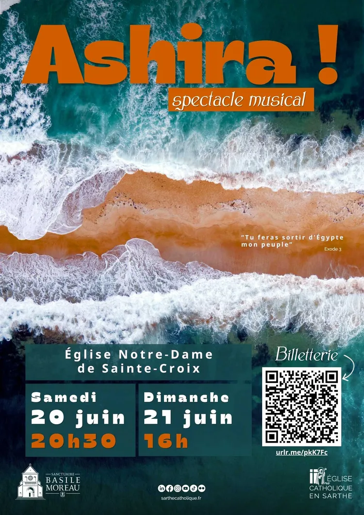 Le spectacle Ashira raconte l'histoire de Moïse et du peuple hébreu.