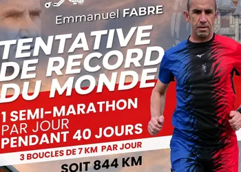 Image d'illustration pour Tentative de record du monde de semi-marathon pendant 40 jours