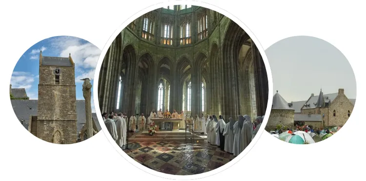 Le Sanctuaire est composé de l'abbaye, de l'église Saint-Pierre et du prieuré d'Ardevon