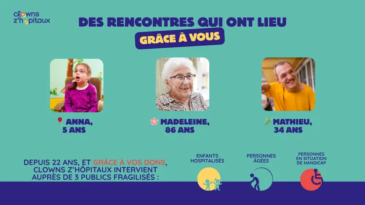 3 publics grâce à vous