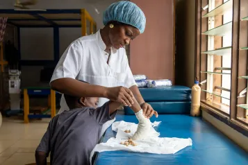 Malade lèpre Benin