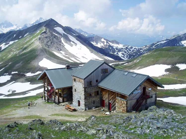 Vue actuelle du refuge depuis le nord-est