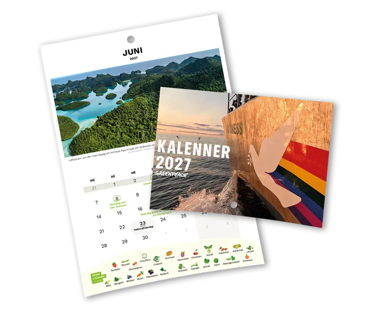 Calendrier 2027 Greenpeace Luxembourg